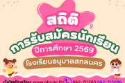 สถิติการรับสมัครนักเรียน ปีการศึกษา 2569